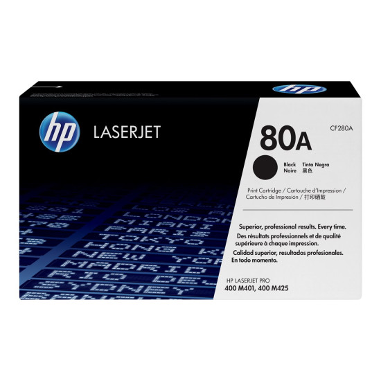 Тонер касета HP 80A original Toner cartridge CF280A black standard capacity 2.560 pages 1-pack
