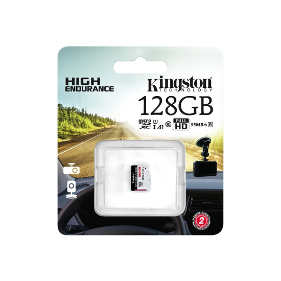 Карта памет KINGSTON 128GB microSDXC Endurance 95R/45W C10 A1 UHS-I Card Only
