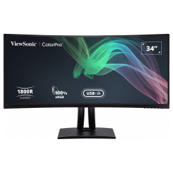 Монитор VIEWSONIC VP3481A, 34 инча 3440x1440 21:9 SuperClear VA, 100 sRGB, USB-C, USB-A, 2xHDMI, DP