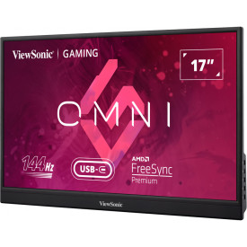 Монитор VIEWSONIC VX1755 Portable Gaming Monitor 17.3 inch 1920x1080 IPS LED mini HDMI 2xUSB-C speakers Adaptive Sync