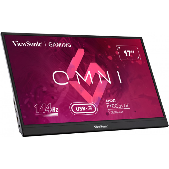 Монитор VIEWSONIC VX1755 Portable Gaming Monitor 17.3 inch 1920x1080 IPS LED mini HDMI 2xUSB-C speakers Adaptive Sync
