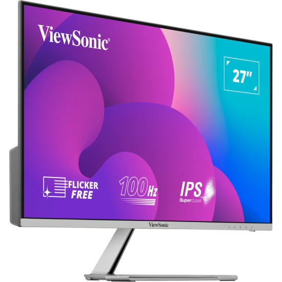 Монитор VIEWSONIC VX2776-SMH, 27 инча 1920x1080 FHD, 4ms, VGA, 2 HDMI, IPS