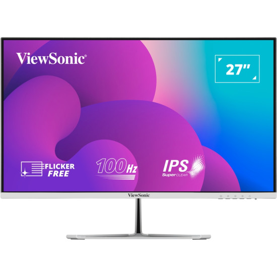 Монитор VIEWSONIC VX2776-SMH, 27 инча 1920x1080 FHD, 4ms, VGA, 2 HDMI, IPS