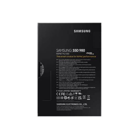 Вътрешен SSD диск SAMSUNG SSD 980 1TB M.2 NVMe PCIe 3.0 3.500 MB/s read 3.000MB/s write