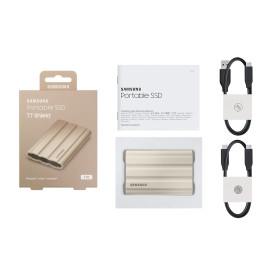 Външен SSD диск SAMSUNG T7 Shield 1TB USB 3.2 Gen 2 IPS 65 Beige