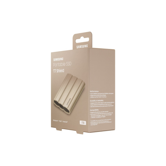 Външен SSD диск SAMSUNG T7 Shield 1TB USB 3.2 Gen 2 IPS 65 Beige