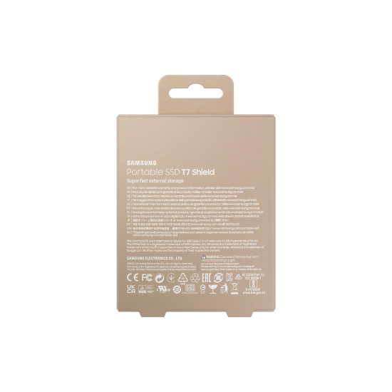Външен SSD диск SAMSUNG T7 Shield 1TB USB 3.2 Gen 2 IPS 65 Beige