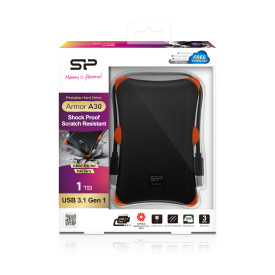 Външен твърд диск SILICON POWER Armor A30 1TB Black