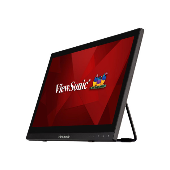 Монитор VIEWSONIC TD1630-3, 16 инча 1366x768, 10-точков мултитъч, 190nits, VGA, HDMI, Speakers
