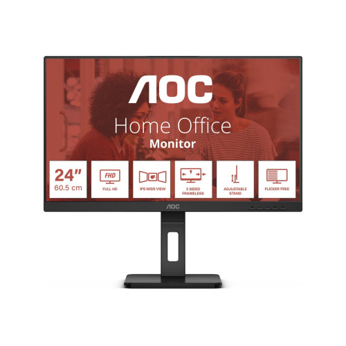 Монитор AOC 24E3QAF 23.8 inch WLED 1920x1080 IPS 75Hz Black HDMI
