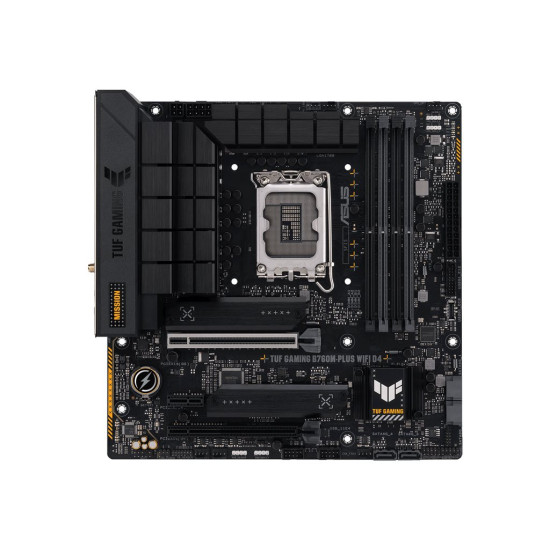 Дънна платка ASUS TUF GAMING B760M-PLUS WIFI D4 LGA1700 mATX 4xDIMM DDR4 1xDP 1xHDMI 4xSATA 2xM.2 MB