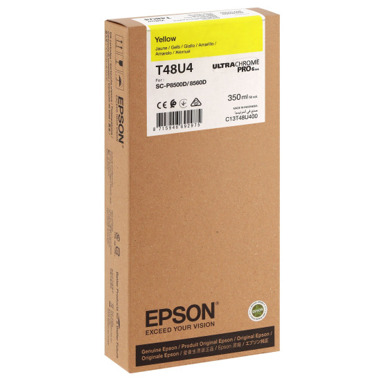 Мастило EPSONUltraChrome Pro 6 Yellow T48U4 350ml SC-P8500