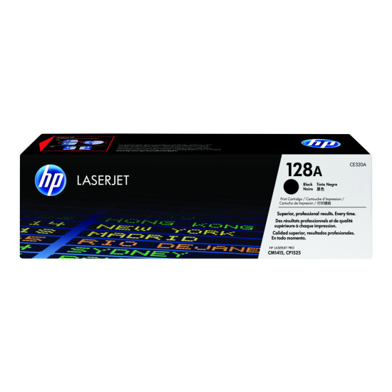 Тонер касета HP 128A original LaserJet Toner cartridge CE320A black standard capacity 2.000 pages 1-pack