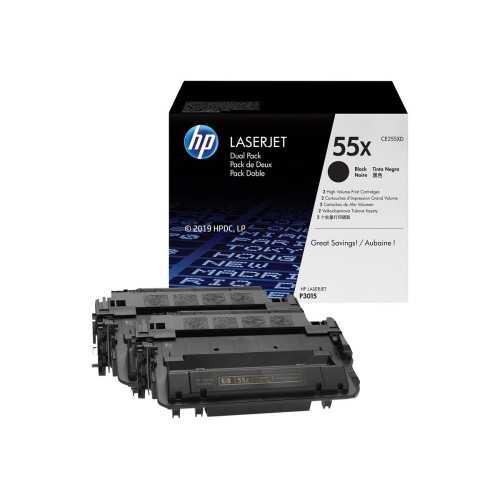 Тонер касета HP original LaserJet CE255XD original Toner cartridge black high capacity 2-pack