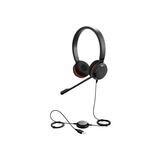 Слушалки JABRA Evolve 30 II UC stereo Headset on-ear wired 3.5 mm jack