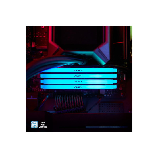 RAM памет KINGSTON 32GB 3200MT/s DDR4 CL16 DIMM FURY Beast RGB