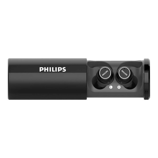 Слушалки Philips Action Fit True Wireless in-ear headphones, IPX5 waterproof, Portable charging case, UV cleaning. Place earpieces in chargin