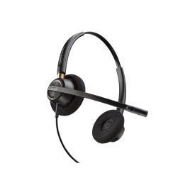 Слушалки HP Poly EncorePro 520 EncorePro 500 series headset on-ear wired active noise cancelling Quick Disconnect black UC certified