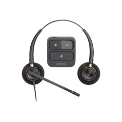 Слушалки HP Poly EncorePro 520 EncorePro 500 series headset on-ear wired active noise cancelling Quick Disconnect black UC certified