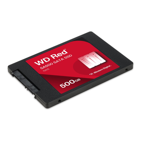 Вътрешен SSD диск WESTERN DIGITAL Red SSD SA500 NAS 500GB 2.5 inch SATA III 6 Gb/s internal single-packed