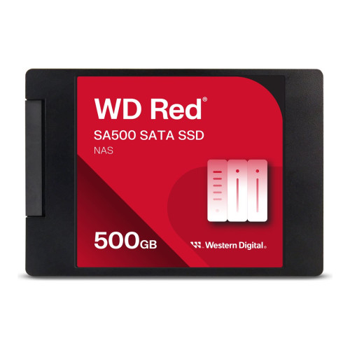 Вътрешен SSD диск WESTERN DIGITAL Red SSD SA500 NAS 500GB 2.5 inch SATA III 6 Gb/s internal single-packed