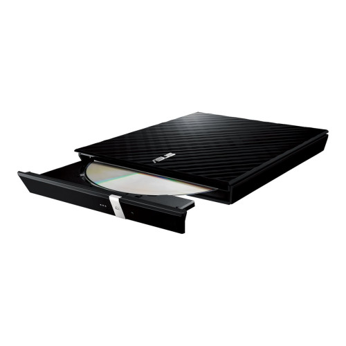 Оптично устройство ASUS SDRW-08D2S-U Lite ext.Slim DVD Writer 8x DVD±R 6x DVD±R DL 5x DVD-RAM USB 2.0 incl.Cyberlink Power2Go black