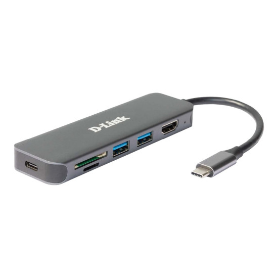 Докинг станция D-LINK 6in1 USB-C Mini Docking Station