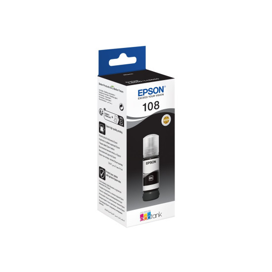 Мастило EPSON1LB 108 EcoTank Black Ink Bottle