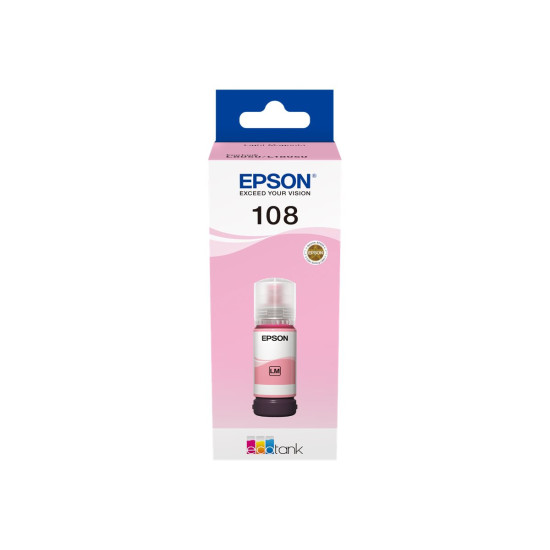 Мастило EPSON1LB 108 EcoTank Light Magenta Ink Bottle