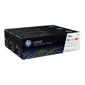 Тонер касета HP 131A original Toner cartridge U0SL1AM cyan magenta yellow standard capacity 3 x 1.800 pages 3-pack