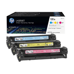 Тонер касета HP 131A original Toner cartridge U0SL1AM cyan magenta yellow standard capacity 3 x 1.800 pages 3-pack