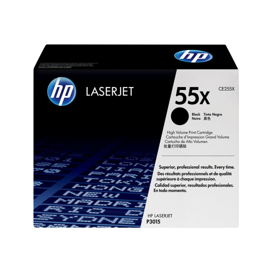 Тонер касета HP original LaserJet Toner cartridge CE255X black standard capacity 12.500 pages 1-pack