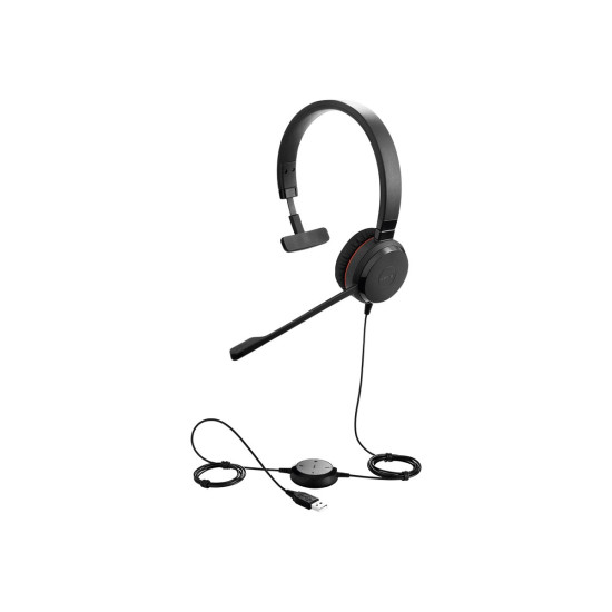 Слушалки JABRA Evolve 30 II UC Mono Headset on-ear wired 3.5 mm jack