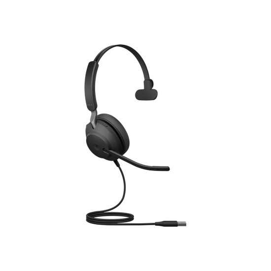 Слушалки JABRA Evolve2 40 USB-A MS Mono Headset