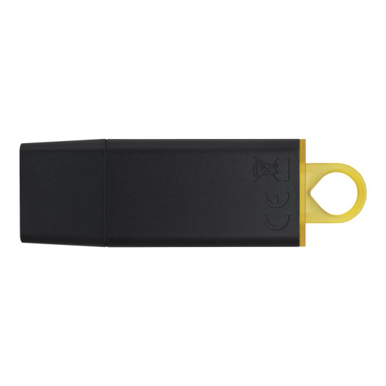 Флаш памет Kingston DataTraveler Exodia, 128GB, USB3.2 Gen1, Black + Yellow