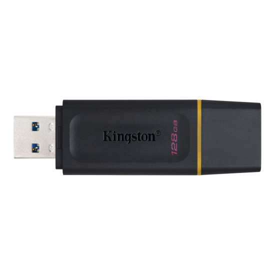 Флаш памет Kingston DataTraveler Exodia, 128GB, USB3.2 Gen1, Black + Yellow