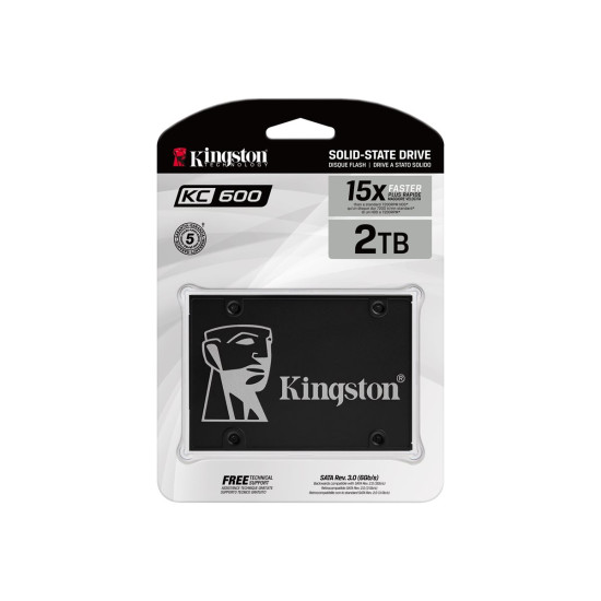 Вътрешен SSD диск KINGSTON 2048GB SSD KC600 SATA3 2.5 inch