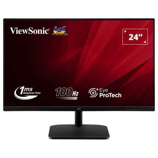 Монитор VIEWSONIC VA2432-MHD Display 23.8 inch 1920x1080 SuperClear IPS LED monitor with 4ms 250nits VGA HDMI DisplayPort and speakers