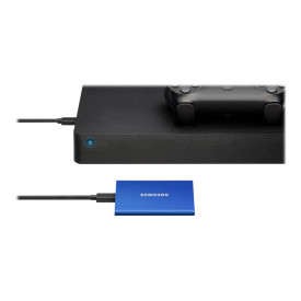 Външен SSD диск SAMSUNG T7 1TB USB 3.2 Gen 2 Indigo Blue