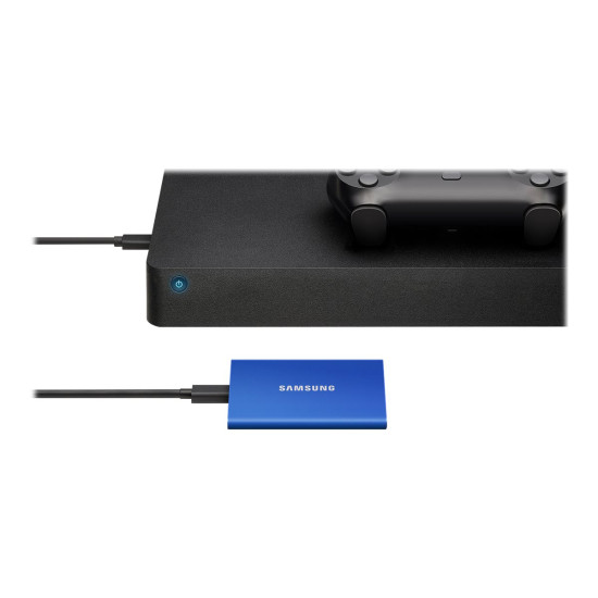 Външен SSD диск SAMSUNG T7 1TB USB 3.2 Gen 2 Indigo Blue