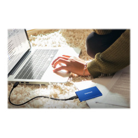 Външен SSD диск SAMSUNG T7 1TB USB 3.2 Gen 2 Indigo Blue