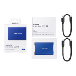 Външен SSD диск SAMSUNG T7 1TB USB 3.2 Gen 2 Indigo Blue