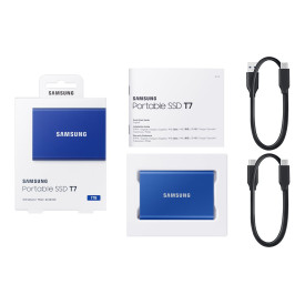 Външен SSD диск SAMSUNG T7 1TB USB 3.2 Gen 2 Indigo Blue
