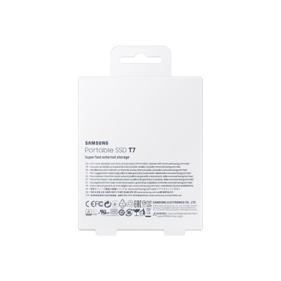 Външен SSD диск SAMSUNG T7 1TB USB 3.2 Gen 2 Indigo Blue