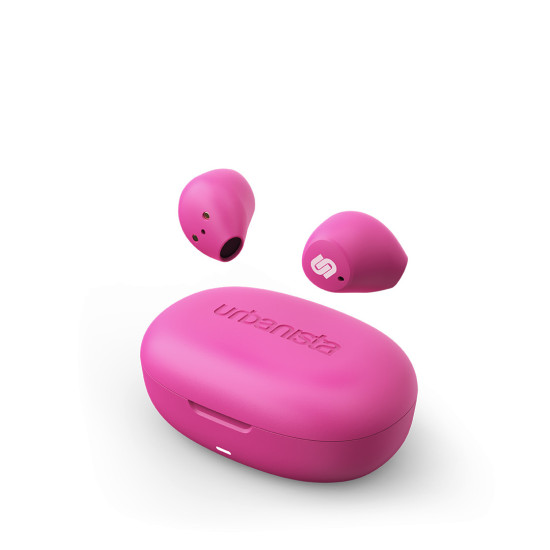 Слушалки URBANISTA LISBON Bluetooth earphones 27 hours total playtime Touch controls pink