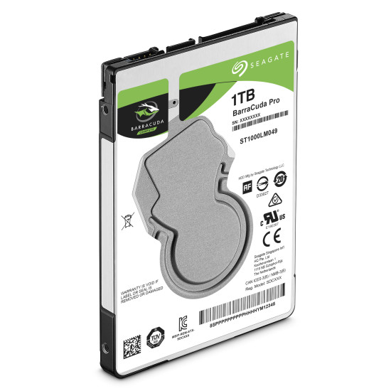 Вътрешен твърд диск SEAGATE Barracuda 1TB HDD SATA 6Gb/s 7200rpm 6.4cm 2.5 inch 128Mb cache BLK