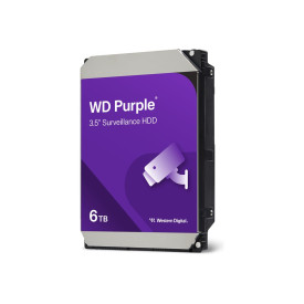 Вътрешен твърд диск WESTERN DIGITAL Purple 6TB SATA HDD 3.5 inch internal 256MB Cache