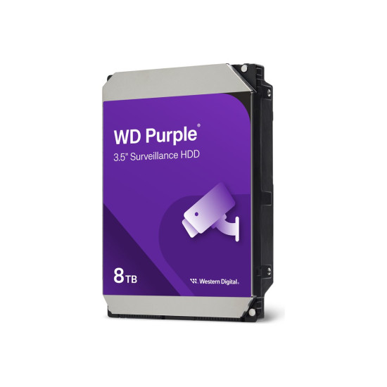 Вътрешен твърд диск WESTERN DIGITAL Purple 8TB SATA HDD 6Gb/s CE 3.5 inch