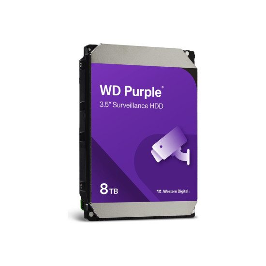 Вътрешен твърд диск WESTERN DIGITAL Purple 8TB SATA HDD 6Gb/s CE 3.5 inch