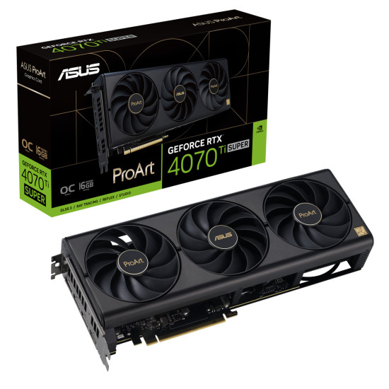 Видеокарта ASUS PROART RTX4070TI SUPER OC 16GB Видеокарта ASUS PROART RTX4070TI SUPER OC 16GB